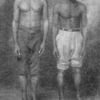 A Negro sailor of St. Kitts [tall man on the left hand] and a comrade from Nassau, Bahama Islands.