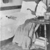 A Hampton woman-student in her room.