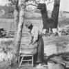 Awaiting the suffrage; Which, if hard work counts for anything, the Negress richly deserves.