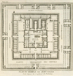 Plan du Temple de Jerusalem, bati depuis le captivité de Babilone.
