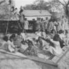 African American girls playing games