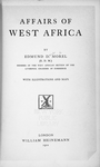 Affairs of West Africa
