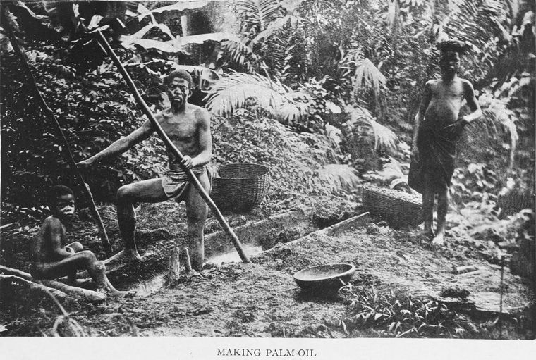 Making palm oil; [The national industry of Southern Nigeria.] NYPL