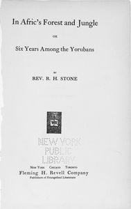 In Afric's forest and jungle: or six years among the Yorubans