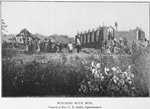 Building with mud; Church of Rev. C. E. Smith, Ogbomishaw.