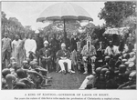 A King of Ejayboo; Governor of Lagos on right; For years the rulers of this tribe made the profession of Christianity a capital crime.