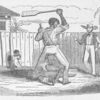 Whipping with the paddle, as witnessed by the author.