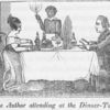 The author attending at the dinner-table.