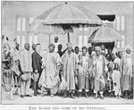 The Alake and some of his officials.