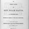 A narrative of the life of Rev. Noah Davis, title page