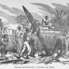 Placing the stockade in building the forts