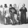 Men taking slave to be whipped