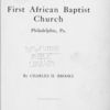 Official history of the first African Baptist Church