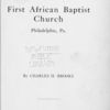 Official history of the first African Baptist Church