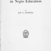 Methodist adventures in Negro education, by Jay S. Stowell. [Ttile page]