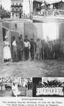 Flint - Goodridge; The hospital; Near-by dwellings; In line for the clinic; The head nurse; A group of nurses in Training;