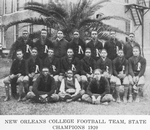 New Orleans College football team, State champions 1920.