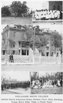 Philander Smith College; Adeline Smith Industrial Home; Student choir; Main building; Young Men's Bible Class; A picnic party.