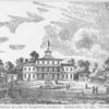 The original building of Wilberforce university. Burned April 14, 1865.