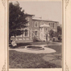The rear of the house with a fountain