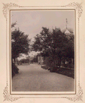 Wide alley leading to the church