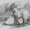 Woman weeping with child