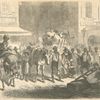 Arrival of freedmen and their families at Baltimore, Maryland- an everyday scene, illustration in Frank Leslie's illustrated newspaper.