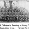 Colored officers in training at Camp Dodge; Desmoines, Iowa; Group No. 2.
