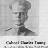 Colonel Charles Young; One of the three Negro West Point graduates.