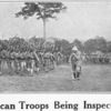African troops being inspected.