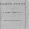 Proceedings of the Colored National Labor Convention, held in Washington, D.C., on December 6th, 7th, 8th, 9th, and 10th, 1869. 