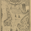 1801 g. Plan Anzerskago ostrova. Vverkhu obraz Sv. Troitsy, pravee prepodobnyi Eleazar'.