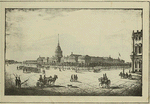 Vue de l'Amiraute imperiale et de son Boulevard, a St.-Petersbourg.