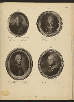 Graf Ivan Pavlovich Kutaisov, 1759-1834; Aleksandr L'vovich Naryshkin, 1760-1826; Kniaz' Petr Ivanovich Bagration, 1765-1812; Graf Petr Kornilovich Suhtelen, 1751-1836.