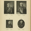 Baronet Iakov Vasil'evich Villie, 1765-1854; Graf Sergei Koz'mich Viazmitinov, 1744-1819; Mikhail Mikhailovich Filosofov, 1732-1811; Mikhail Fedorovich Soimonov, 1753-1804.