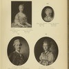 Grafinia Varvara Petrovna Razumovskaia, 1750-1824; Grafinia Sofia Stepanovna Razumovskaia, 1746-1803; Graf Nikolai Petrovich Sheremetev, 1751-1809; Tat'iana Vasil'evna Shlykova, 1773-1863.