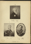 Nikolai Osipovich Kutlubitskii, 1775-1849; Boris Borisovich Letstsano, 1740-1827; Petr Andreevich Arakcheev, 1780-1841.