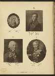 Matvei Grigor'evich Spiridonov, 1751-1829; Ivan Akinfievich Tutolmin, 1752-1815; Aleksandr Vasil'evich Aliab'ev, 1746-1822; Ivan Vasil'evich Tutolmin, 1760-1839.