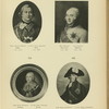 Baron Nikolai Andreevich Korf, 1710-1768; Ivan Ivanovich Mikhelson, 1739-1807; Graf Vilim Vilimovich Fermor, 1702-1771; Graf Fedor Evstafievich Angal't, 1732-1794.