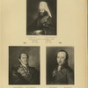 Mitropolit Moskovskii Filaret, 1782-1867; Aleksei Fedorovich Malinovskii, 1762-1840; Pavel Ivanovich Golenishchev-Kutuzov, 1767-1829.