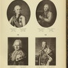Vasilii Iakovlevich Chichagov, 1726-1809; Grigorii Andreevich Spiridov, 1713-1790; Semen Ivanovich Mordvinov, 1701-1777; Aleksandr Ivanovich Kruz, 1731-1799.