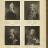 Graf Nikolai Nikolaevich Novosil'tsov, 1762-1838; Petr Ivanovich Novosil'tsov, 1744-1805; Ivan Nikolaevich Nepliuev, 1750-1823; Sergei Lazarevich Lasharev, 1739-1814.
