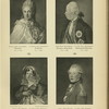 Kniaginia Dar'ia Aleksandrovna Trubetskaia, 173.-1809; Graf Petr Aleksandrovich Rumiantsev-Zadunaiskii, 1725-1796; Kniaginia Vera Fedorovna Viazemskaia, 1790-1886; Kniaz' Andrei Ivanovich Viazemskii, 1750-1807.