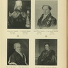 Mitropolit Serafim (Glagolevskii), 1757-1843; Kniaz' Aleksandr Nikolaevich Golytsin, 1773-1844; Kniaz' Aleksandr Ivanovich Lobanov-Rostovskii, 1752-1830; Kniaz' Boris Nikolaevich Iusupov, 1794-1849.