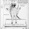 Political cartoon depicting Marcus Garvey