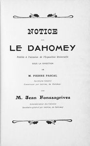 Notice sur le Dahomey