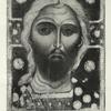 Ikona Khrista Spasitelia, izvestnaia pod imenem “Spas Zlatye Vlasy”, v Uspenskom sobore v Moskve, XV stoletiia.