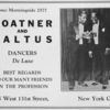 Boatner and Saltus : Dancers de luxe. [advertisement]