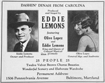 Dashin' Dinah from Carolina produced and staged by Eddie Lemons featuring Olive Lopez and Eddie Lemons king and queen of colored musical comedy. [advertisement]