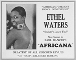 Ethel Waters ; "America's foremost ebony comedienne"